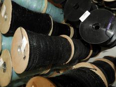 Three Rolls of Black Sequins