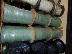 Three Rolls of Pale Blue Transparent Sequins