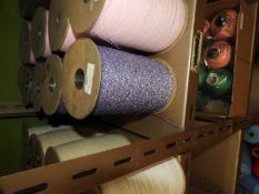 Four Rolls of Lilac & Silver Knitting Wool