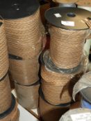 Six Rolls of Brown Braid