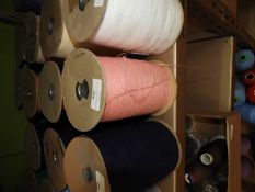 Four Rolls of Coral Kitting Wool