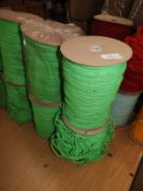 Four Rolls of Green Braided Cord