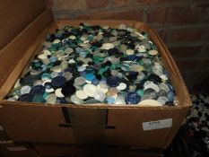 Box Containing a Large Quantity of Assorted Button