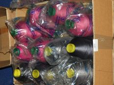 Box Containing Twelve Cones of Thread