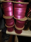 Six Rolls of Pink Sequins