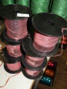 Six Rolls of Pink Miniature Sequins
