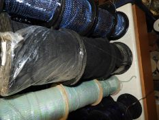 Three Rolls of Black Lace Ribbon