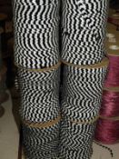 Six Rolls of Black & White Sequins