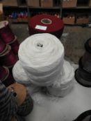 Assorted Rolls of White & Red Lace Edging
