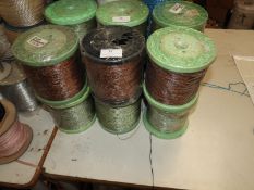 Three Rolls of Green and Three Rolls of Brown Brai