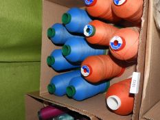Box Containing Twelve Cones of Thread