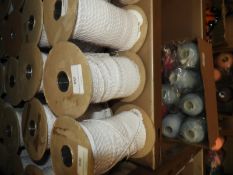 Four Rolls of White Sequins