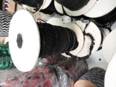 Three Rolls of Large Black Sequins