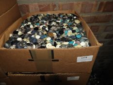 Box Containing a Large Quantity of Assorted Button
