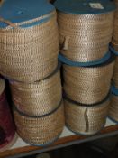 Six Rolls of Cream & Copper Braid