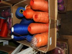 Box Containing Twelve Cones of Thread