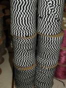 Six Rolls of Black & White Sequins