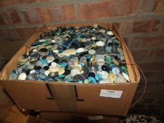 Box Containing a Large Quantity of Assorted Button