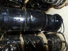 Six Rolls of Navy Blue Sequins