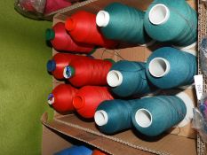 Box Containing Twelve Cones of Thread