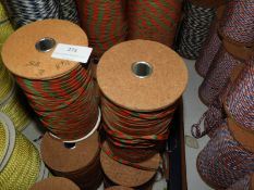 Six Rolls of Red & Green Ribbon