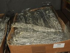 Box Containing 20 Lengths of Chrome Chain