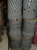 Six Rolls of Black & White Sequins