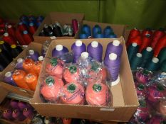 Twelve Cones of Assorted Threads (As Per Photograp