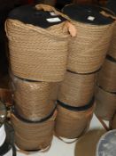 Six Rolls of Brown Braid