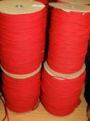 Four Rolls of Red Drawstring Cord