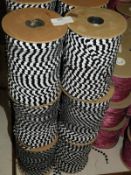 Six Rolls of Black & White Sequins