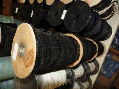 Three Rolls of Black Sequins