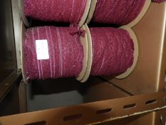 Six Rolls of Lilac Lace Edging