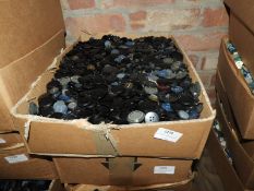 Box Containing a Large Quantity of Assorted Button
