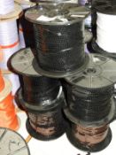 Five Rolls of Brown & Black Sequins