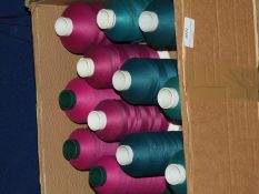 Box Containing Twelve Cones of Thread