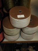 Five Rolls Containing 150m of Pink Braid