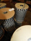 Six Rolls of Black & White Sequins