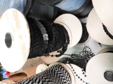 Three Rolls of Large Black Sequins
