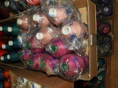 Box Containing Twelve Cones of Thread
