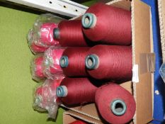 Box Containing Twelve Cones of Thread
