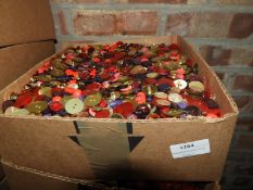 Box Containing a Large Quantity of Assorted Button