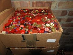 Box Containing a Large Quantity of Assorted Button