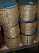 Six Rolls of Cream & Copper Braid