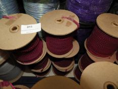 Six Rolls of Pink Sequins