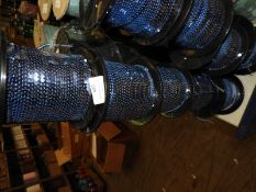 Four Rolls of Blue Mirrored Sequins