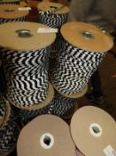 Six Rolls of Black & White Sequins