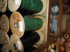 Four Rolls of Green Sequins