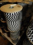 Six Rolls of Black & White Sequins