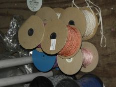 Six Rolls of Assorted Braided Ribbon